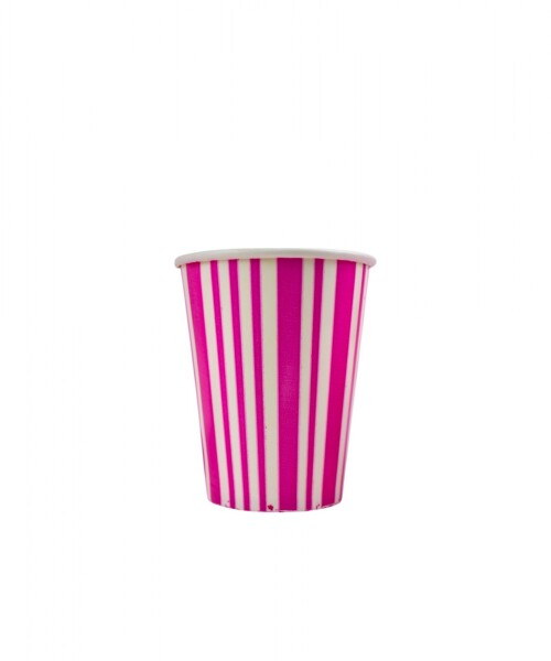 Vaso polipapel 8 oz FUCSIA LINES