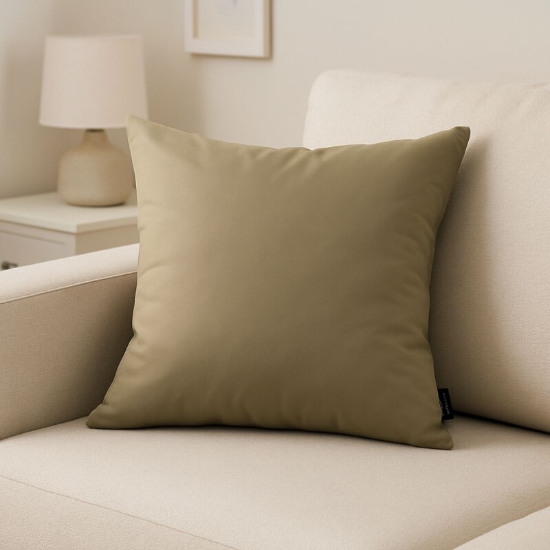 Funda de almohadones lisa 43 x 43 cm MARRON