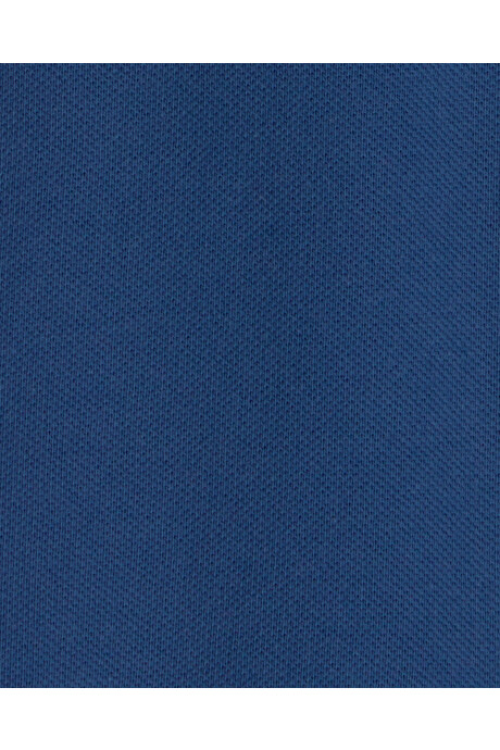 Monito polo corto de piqué, azul marino Sin color
