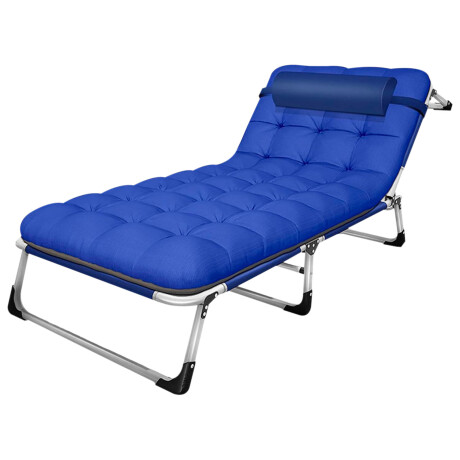Catre Cama Plegable Acolchonada Arye 193x68cm Azul