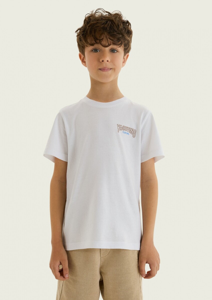 CAMISETA MANGA CORTA INFANTIL CON ESTAMPA - T-SHIRT MM MASC 