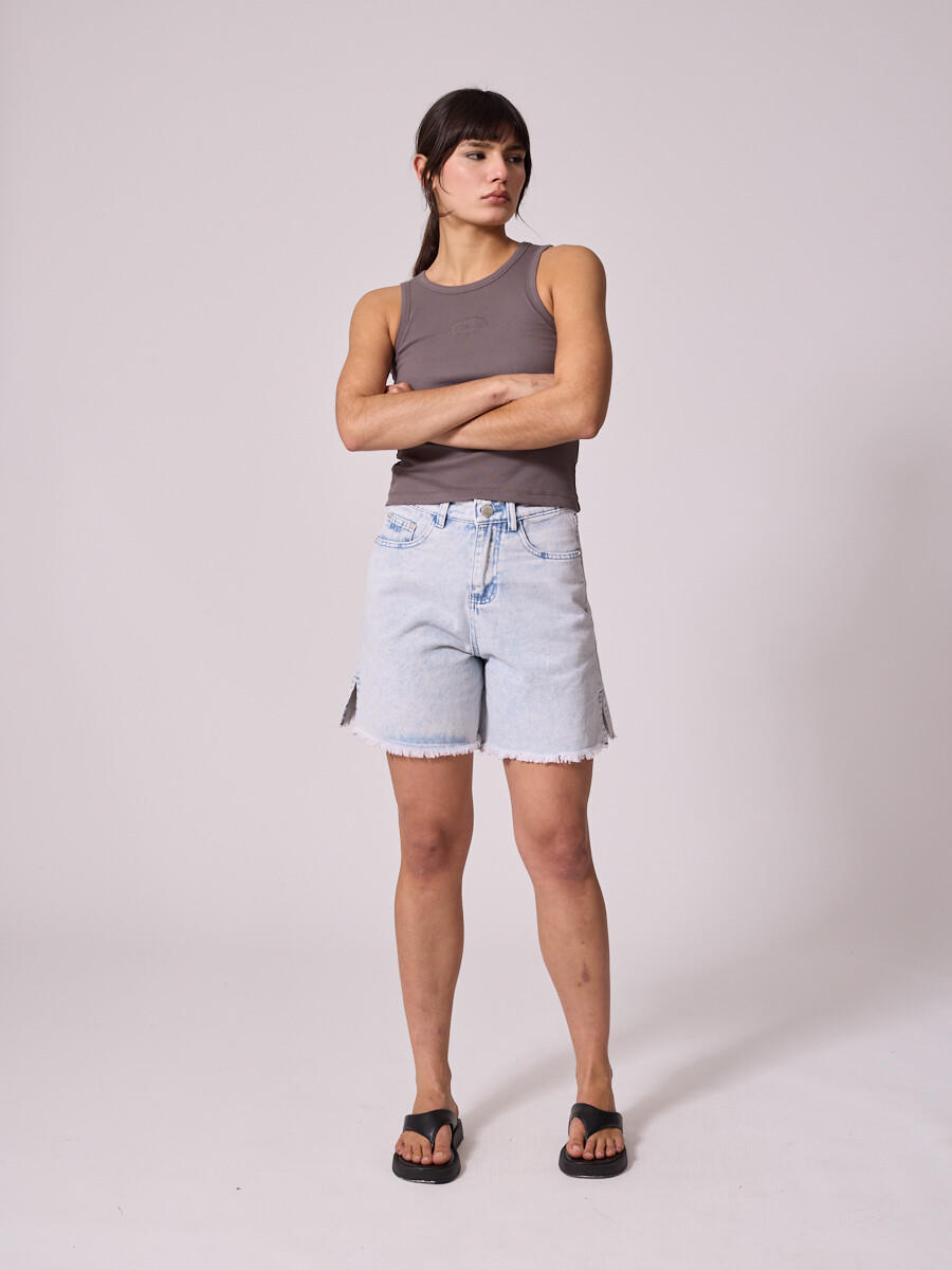 SHORT JEAN INRI DIXIE - Celeste Claro 
