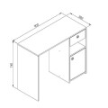 ESCRITORIO CON CAJON Y PUERTA - BLANCO ESCRITORIO CON CAJON Y PUERTA - BLANCO