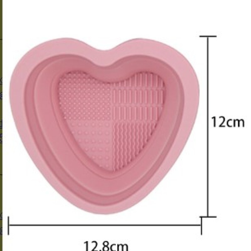 LIMPIADOR DE BROCHAS DE MAQUILLAJE DE SILICONA EN FORMA DE CORAZÓN LIMPIADOR DE BROCHAS DE MAQUILLAJE DE SILICONA EN FORMA DE CORAZÓN