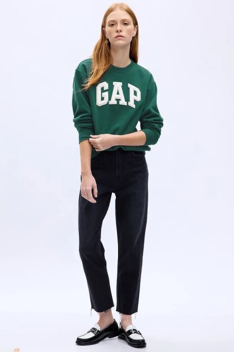 Buzo Deportivo Logo Gap Mujer Balsam Green