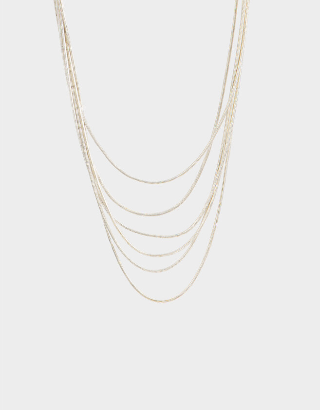 Collares Cortos Premium Silver Cortos - Plateado