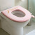 Funda con Cierre Tela Acolchonada para Tapa de Water Inodoro Color Rosado