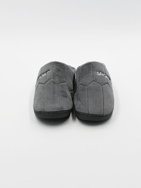 PANTUFLA ROMBO GRIS