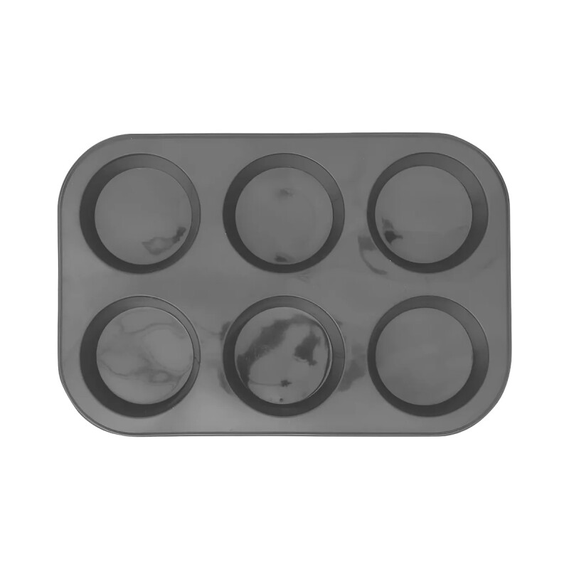 Molde silicona cupcakes 6 porciones GRIS
