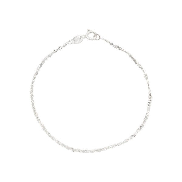 Pulsera Singapur-Plata 925-Sin piedra-PU3232 sinpiedra