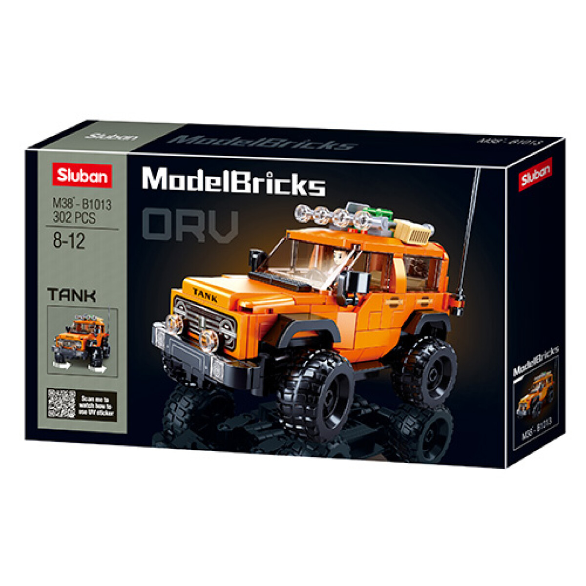 Juego de Bloques Sluban Model Bricks Tank 300 Suv 302 Pzs - 001 