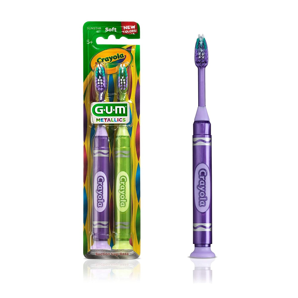 GUM CEPILLO DE DIENTES CRAYOLA SUAVE 2 UNIDADES 