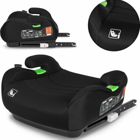Booster con isofix 22 a 36kg Black carbon