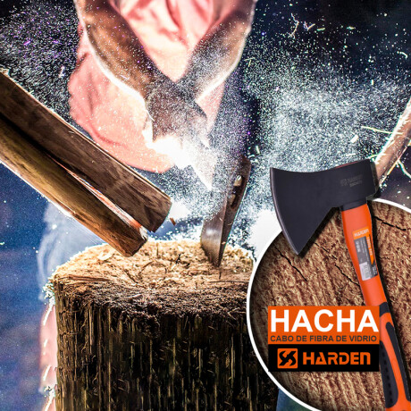 HACHA DE 1.5 KG CABO DE FIBRA DE VIDRIO LARGO PRO HARDEN ++ N/a