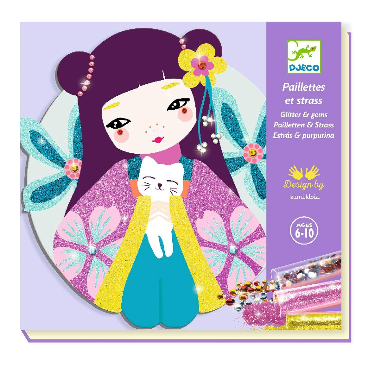Kits de manualidades con purpurina Onnanoko Djeco 