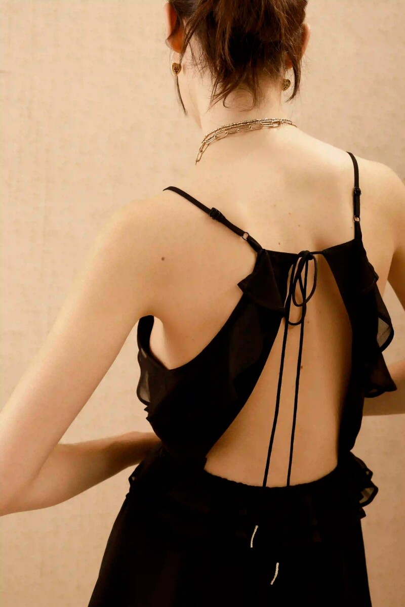 VESTIDO FEMME PLAIN Negro
