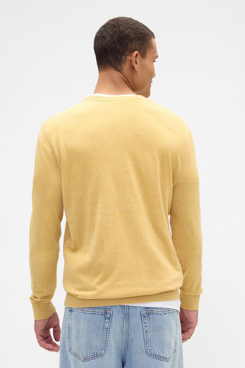 Buzo Algodón Cuello Redondo Hombre French Almond