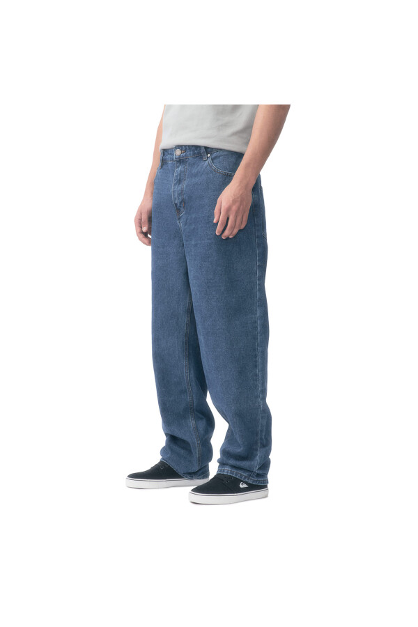 Quiksilver Jeans Holgados Hombre - Azul Medio Azul Medio