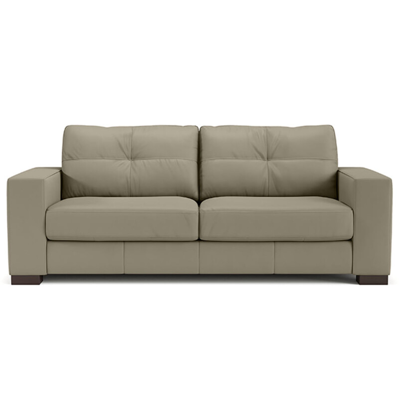 SOFA 100% CUERO - 2 CUERPOS - MODELO DOMINI - GRIS SOFA 100% CUERO - 2 CUERPOS - MODELO DOMINI - GRIS