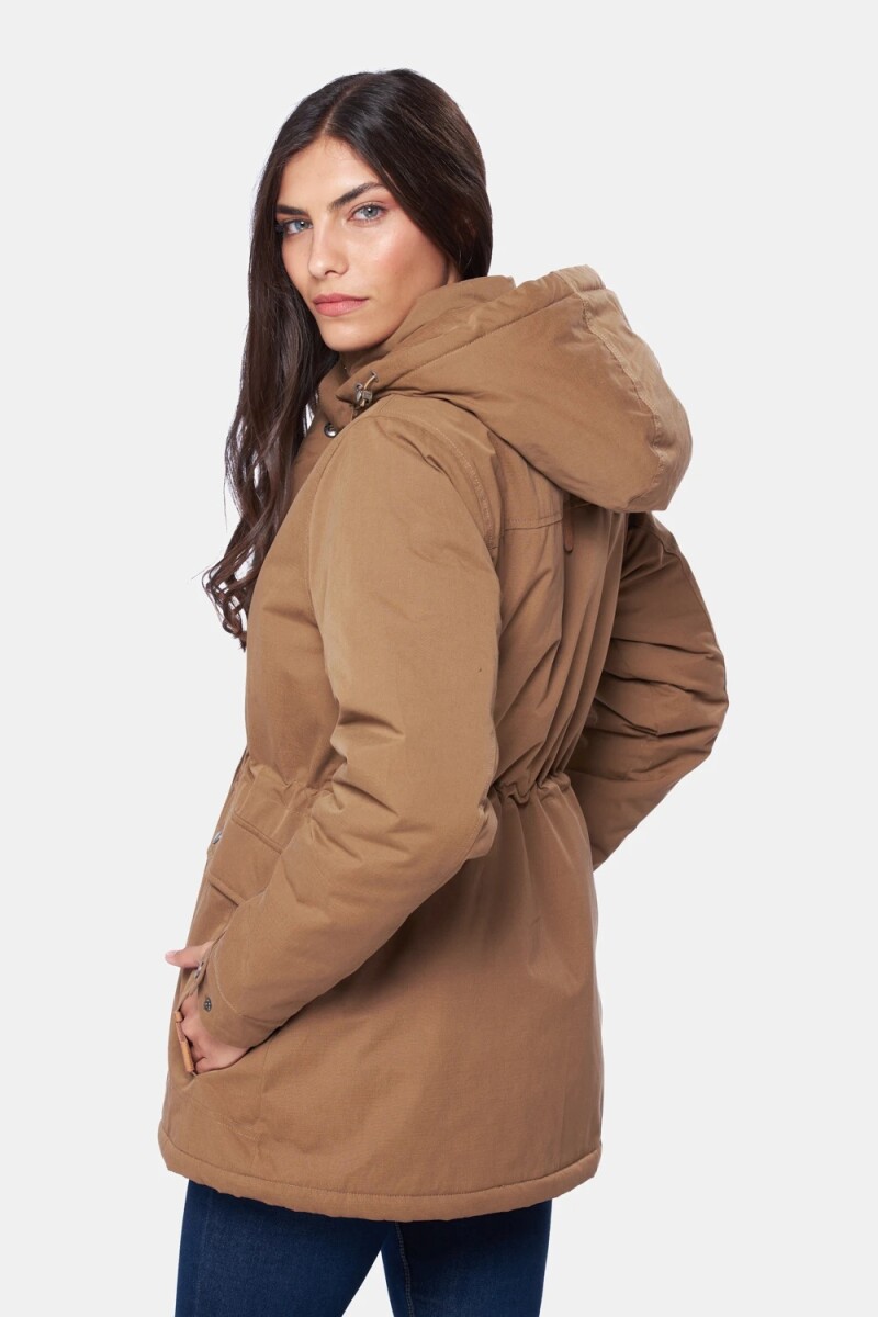 Campera Dama Sherpa Abrigo Impermeable Legacy - Beige 