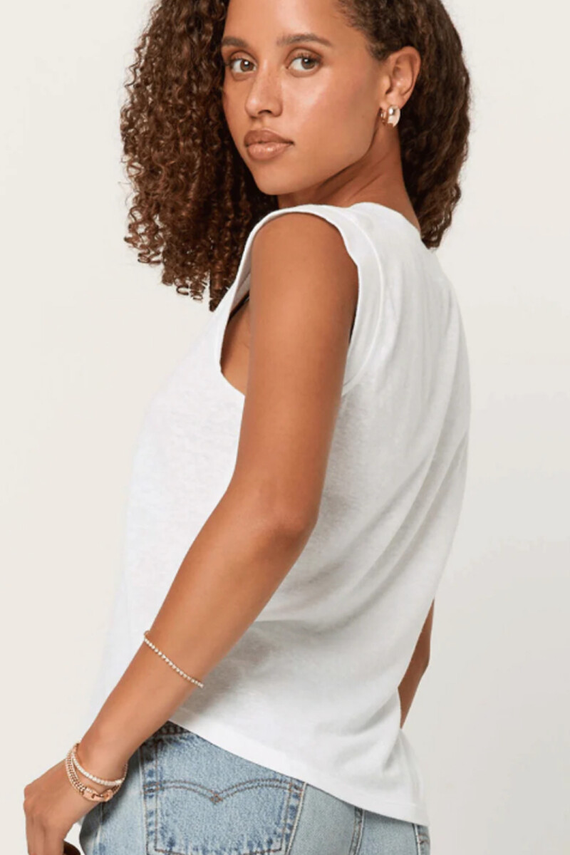 POLERA RUE V-NECK Blanco