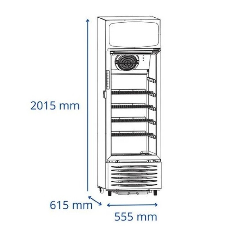 Refrigerador Vitrina Comercial James Vc-315 287l Eh Color Blanco Refrigerador Vitrina Comercial James Vc-315 287l Eh Color Blanco