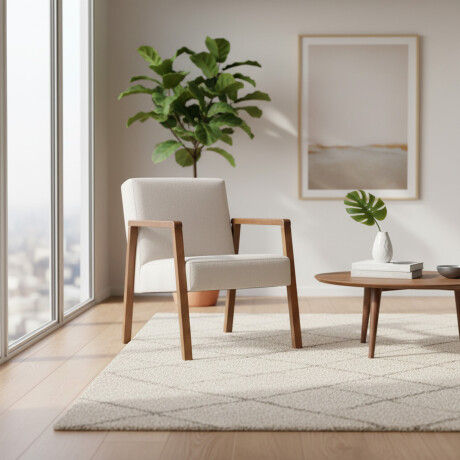 Butaca Slim - Tela Rústica 290-G2 (Beige)