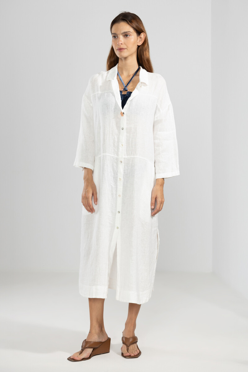 LONG SHIRT White