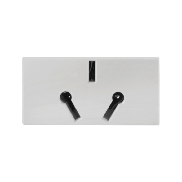 Módulo tomacorriente argentino blanco - Reggio M46252