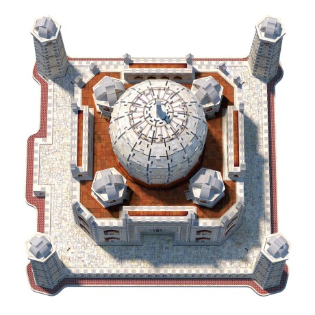 Puzzle 3D Maqueta del Taj Mahal en India 950 Piezas Multicolor