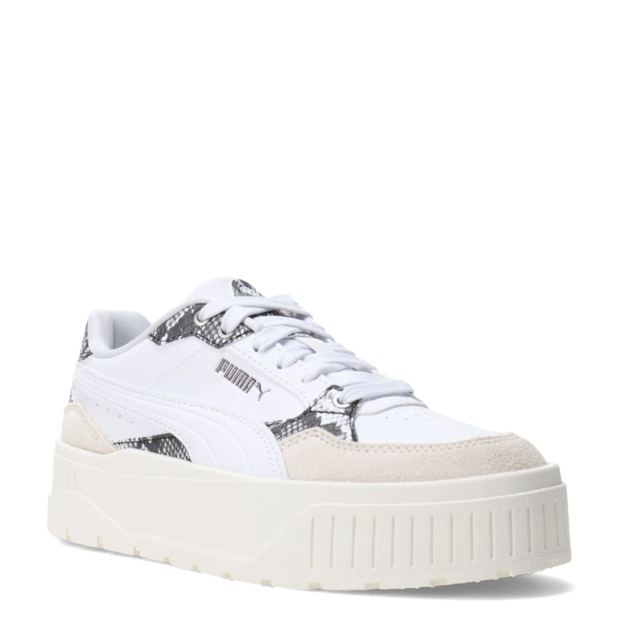 Championes de Mujer Puma Blanco - Negro - Gris