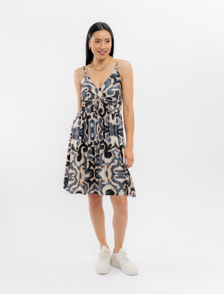 Solera estampada negro