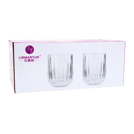 Set de 6 vasos de vidrio para whisky Set de 6 vasos de vidrio para whisky