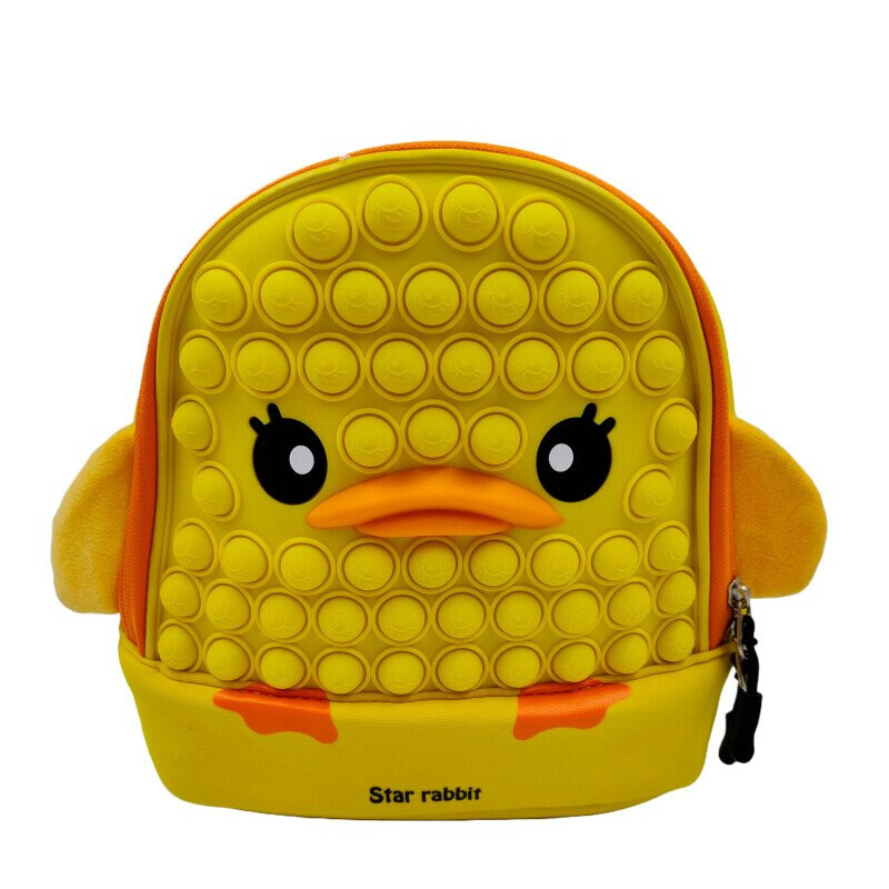 Mochila Disney Pop It Amarillo - Anaranjado
