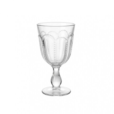 COPA VIDRIO TRANSP C/RELIEVE 9.5X17CM Unica