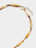Collar Corto Segmentado Efecto Piedra multicolor