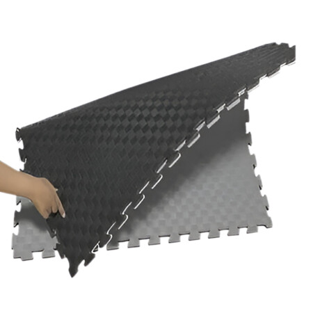 Alfombra de Goma Eva Knex 1M2 x 2.5CM de Espesor NEGRO-GRIS