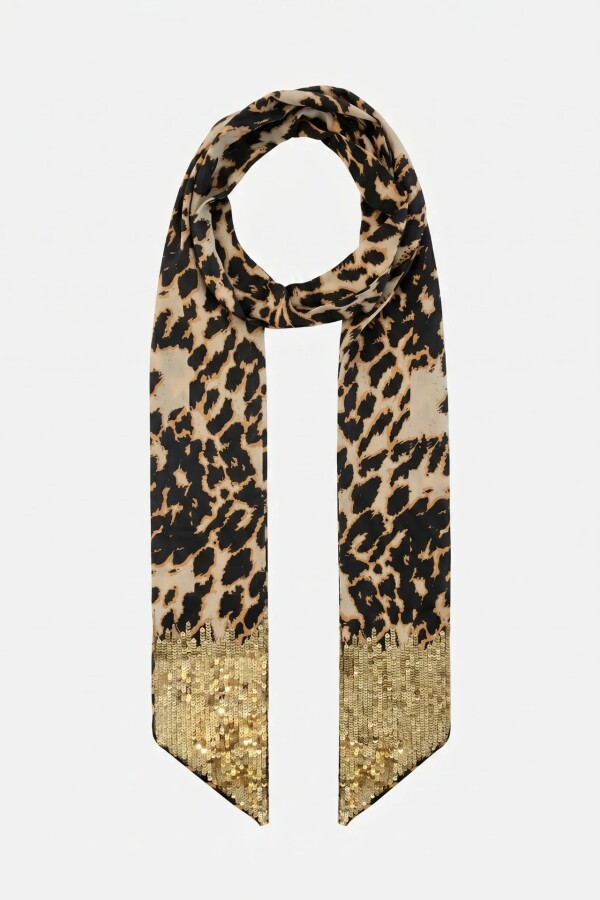 Pashmina Mask Leopard 7X180 Leopardo