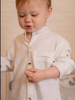 Camisa Mao Lino Blanco Camisa Mao Lino Blanco