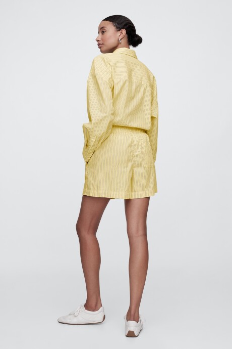 Short A Rayas Mujer Yellow Stripe