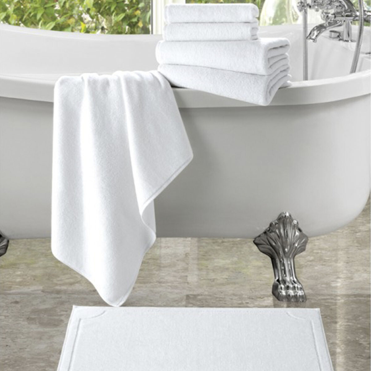 Juego Sábanas Lisas 2 Plazas Dohler 130 Hilos 100% Algodón - BLANCO 