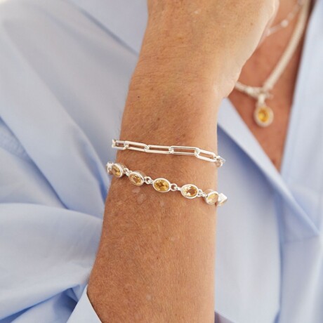 Pulsera Guadalupe Citrino - Plata 925 Pulsera Guadalupe Citrino - Plata 925