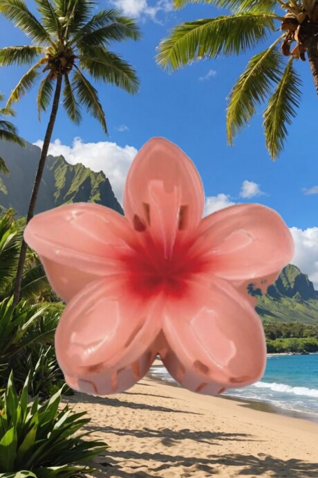 Broche de Pelo Hibisco / Salmón Broche De Pelo Hibisco / Salmón