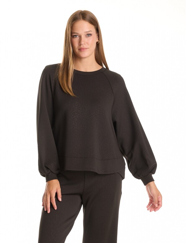 Buzo Comfy Print NEGRO