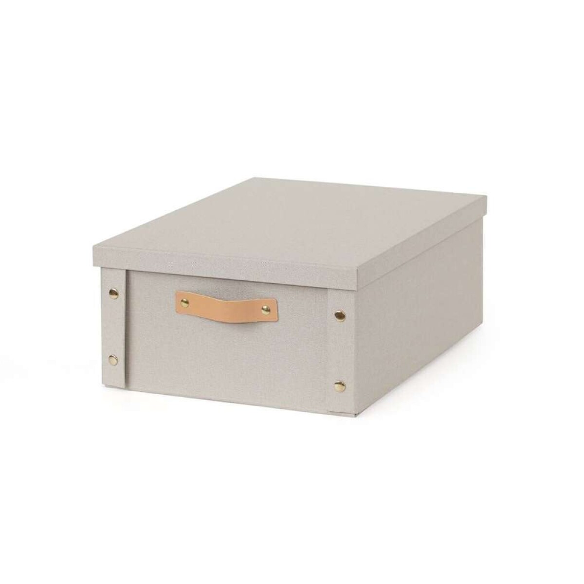 Caja Organizador C/Asa 33X40X17Cm Ext Tela - Crema 