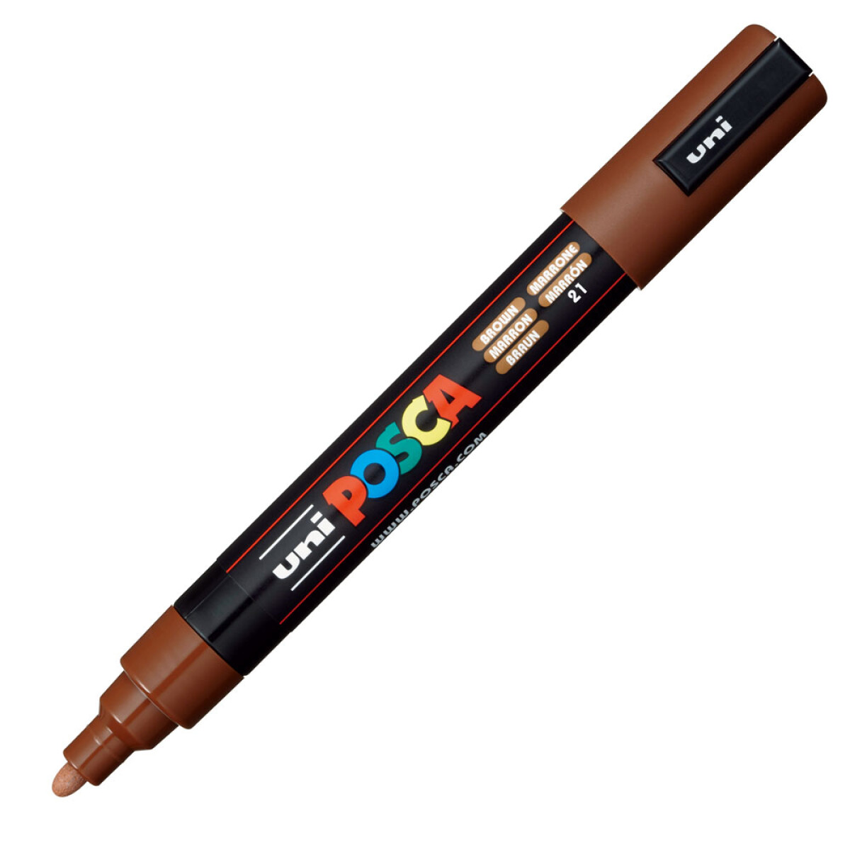 MARCADOR UNI POSCA 2.5 MM MARRON 