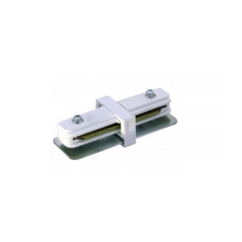 Conector lineal para riel de 2 vías color blanco ZU0488