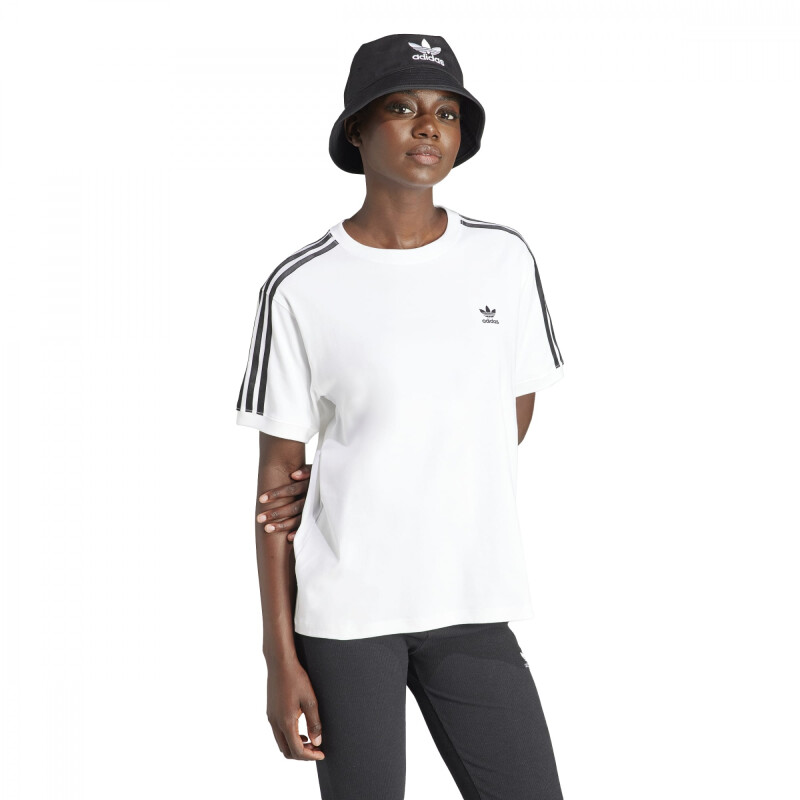 Championes Originals ADIDAS BUZO 3 STRIPE TEE de Mujer - IR8051 Blanco