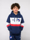 Canguro Hoodie Grav Nacional Junior Azul Marino, Blanco, Rojo