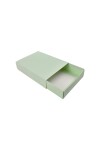Caja eco 13 tipo caja fosforo 10x14x3 cm. VERDE AGUA